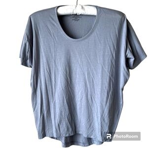 Women's Dolman Tee Gray Short Sleeve Size Small